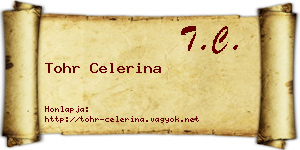 Tohr Celerina névjegykártya