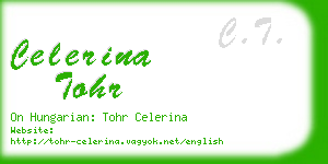 celerina tohr business card